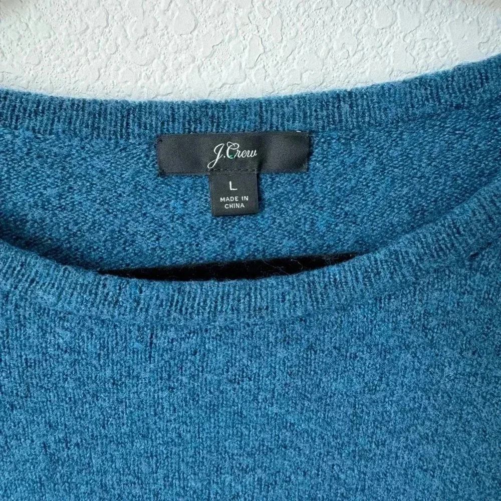 J.Crew Boxy Wool Blend Crew Neck Knit Top